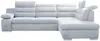 Ecksofa mit Schlaffunktion PYLOS - Grau - Ecke Rechts Bild 5