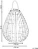 Solarbetriebene Laterne LUFUPA 61 cm Dunkelbraun Bild 2