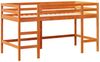 vidaXL Kinderhochbett mit Leiter Wachsbraun 80x200cm Massivholz Kiefer 852397 Bild 3