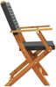 vidaXL Gartenstühle 4 Stk. Klappbar Schwarz Poly Rattan & Massivholz 3214556 Bild 5