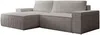 Vente-unique - AMELIA Sofa SamtStoff Grau - B 167 cm x H 85 cm x L 267 cm Bild 3