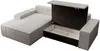Vente-unique - AMELIA Sofa SamtStoff Grau - B 167 cm x H 85 cm x L 267 cm Bild 5
