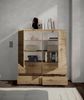 Highboard >Brest< 2 Türen, 4 Schübe, Artisan Dekor - 116x130x35cm (BxHxT) Bild 4
