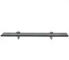 vidaXL Schwebendes Regal, Glas schwarz, 0,8 x 20 x 50 cm Bild 2