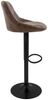 ML-DESIGN Barhocker Gepolsterter Barstuhl mit Rückenlehne und Fußstütze, 360° drehbar (2 St), Drestuhl höhenverstellbar 62-82 cm, Braun, Bezug aus Kunstleder Bild 3