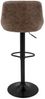 ML-DESIGN Barhocker Gepolsterter Barstuhl mit Rückenlehne und Fußstütze, 360° drehbar (2 St), Drestuhl höhenverstellbar 62-82 cm, Braun, Bezug aus Kunstleder Bild 4