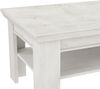 Couchtisch >Kashmir< in Pinie Weiss - 120,6x45,3x60,4cm (BxHxT) Bild 5