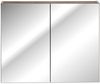 Spiegelschrank 80cm PUEBLA-56-TAUPE in taupe mit Vintage Oak Nb, B/H/T ca. 80/65/16 cm Bild 3
