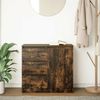 vidaXL Sideboard mit Schublade Räuchereiche 71x35x65 cm Holzwerkstoff 861575 Bild 3