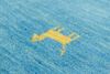 Gabbeh Teppich - Indus »Asteria« 90 x 60 cm - blau Bild 5