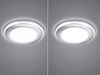 Runder LED Deckeneinbaustrahler 2er Set in Silber Chromfarben Ø 8,2cm Bild 3