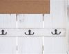 Wandgarderobe HWC-C89 mit Pinnwand, Garderobenpaneel, Shabby-Look Vintage, 8 Haken 91x60cm ~ weiß, shabby Bild 5
