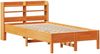 vidaXL Massivholzbett ohne Matratze Wachsbraun 120x200 cm Kiefernholz 3306893 Bild 3