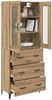 vidaXL Highboard Artisan-Eiche 69,5 x 34 x 180 cm Holzwerkstoff 3416003 Bild 3