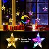 Elegear LED-Lichterkette Weihnachtsdeko Fenster Stern, beleuchtete Weihnachtsbeleuchtung, Lichterkette Sterne mit Timer Innen/Außen, Weihnachtsstern Fensterdeko Bild 2