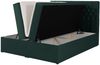 Selsey 'Daissy' Boxbett 140×200 mit Matratze und Topper, Samt, Flaschengrün Bild 3