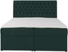 Selsey 'Daissy' Boxbett 140×200 mit Matratze und Topper, Samt, Flaschengrün Bild 5