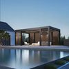 Weide Prestige Pergola | Voll-Alu-Pavillon | Inkl. LED, 4x Lamellenwand & 4x Sonnenrollo | Lamellendach Anthrazit | 3,6x6,57 M Bild 3