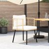 vidaXL Gartenstuhl mit Kissen Natur Poly Rattan 4108260 Bild 2