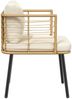 vidaXL Gartenstuhl mit Kissen Natur Poly Rattan 4108260 Bild 5