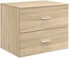 vidaXL Wandaufbewahrung Badezimmer Sonoma-Eiche 62,5 x 44,5 x 50 cm 890328 Bild 2