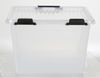 Scharnierbox 19L transparent mit Deckel Aufbewahrungsbox Spielzeugbox Ordnungsbox Aufbewahrungskiste Spielzeugkiste Universalbox 38x28x27cm Bild 5