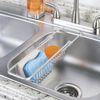 Spülbeckenablage Schwammhalter Aluminium Spülbecken Organizer ausziehbar mDesign Bild 3
