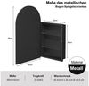 radelldar Badezimmerspiegelschrank Metallischer Hängeschrank mit Spiegel, Wandmontiertes Badschrank (1-St) Elegantes Bogen-Design, mit Einstellbaren Glasregalen, 40x80 cm Bild 2
