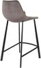 Tresenhocker FRANKY VELVET Samt Grau von DutchBone Bild 4