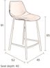 Tresenhocker FRANKY VELVET Samt Grau von DutchBone Bild 5