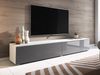 TV-Lowboard Stone 180, ohne Beleuchtung, Farbe: Weiß / Grau Hochglanz Bild 3