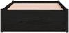 Massivholzbett Schwarz 75x190 cm 2FT6 Small Single [814913] Bild 5
