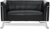 hjh OFFICE Lounge Sofa Curacao Kunstleder Schwarz Bild 3