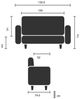 hjh OFFICE Lounge Sofa Curacao Kunstleder Schwarz Bild 2
