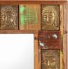 vidaXL Spiegel mit Buddha-Verzierung 80x50 cm Recyceltes Massivholz 321814 Bild 4