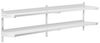 Royal Catering Hängeregal 200x40 cm Wandbord Doppel Wandregal Edelstahl Regal 2 Ablagen Bild 3
