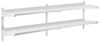 Royal Catering Hängeregal 200x40 cm Wandbord Doppel Wandregal Edelstahl Regal 2 Ablagen Bild 4
