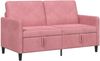 vidaXL Sofa mit Stauraum Rosa 152 x 78 x 87 cm Polyester 42036937 Bild 2