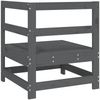 vidaXL Garten-Ecksofa Grau Massivholz Kiefer 825473 Bild 4