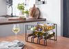 Weinregal 6 Flaschen Metall Schwarz Modern 29x21x25cm Bild 5