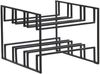 Weinregal 6 Flaschen Metall Schwarz Modern 29x21x25cm Bild 2