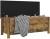 vidaXL Sitzbank mit Stauraum und Kissen Räuchereiche 105x40x45cm 326776 Bild 3