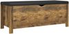 vidaXL Sitzbank mit Stauraum und Kissen Räuchereiche 105x40x45cm 326776 Bild 2