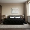 vidaXL Ganzjahresbettdecke Gepolstert Schwarz 240 x 260 cm 42026264 Bild 4