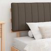 vidaXL Bettgestell mit gepolstertem Kopfteil Taupe 100 x 200 cm 877512 Bild 3
