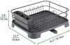 mDesign Abtropfgestell Geschirrabtropfgitter Abtropfkorb Metall Grau Bild 2