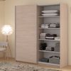 Kleiderschrank Swing in Eiche mit Spiegel 178 cm Bild 2