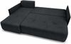 AX LIVING Ecksofa Damascus Schwarz mit Schlaffunktion Bettkasten Schlafsofa 212 cm links Bild 4