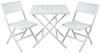 Gartenesstisch Wilkie aus Aluminium, modern klappbar, weiß, 72x72 cm, für 2–4 Personen Bild 4