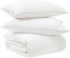 vidaXL Bettwäsche-Set mit Kissen Weiß 135 x 220 cm Polyester, Bambus 3432700 Bild 2
